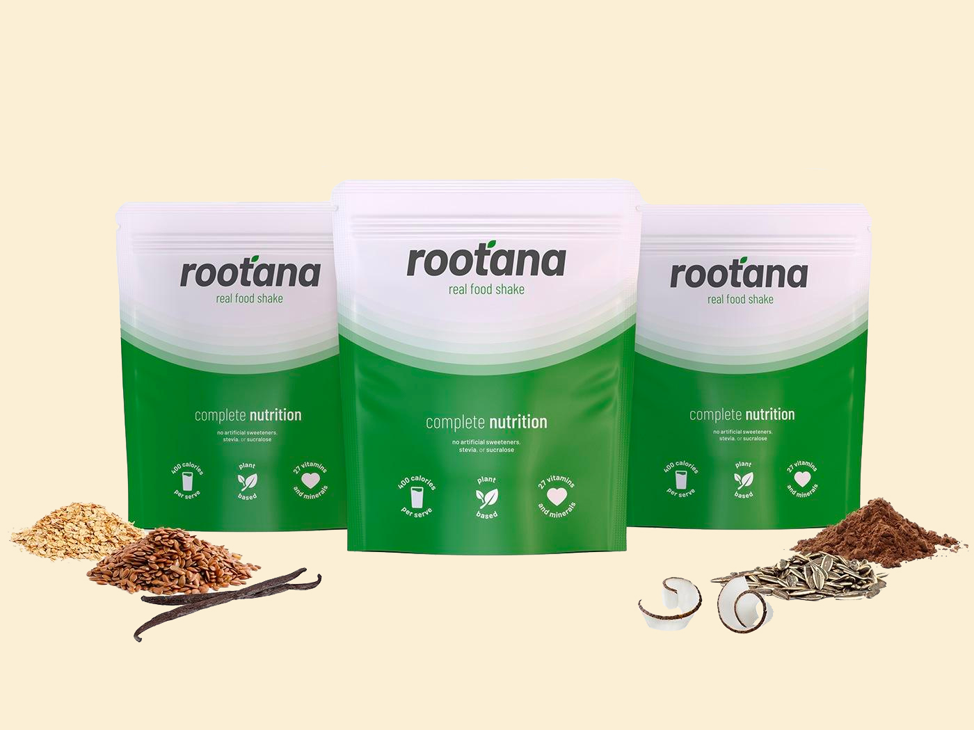 Rootana with ingredients