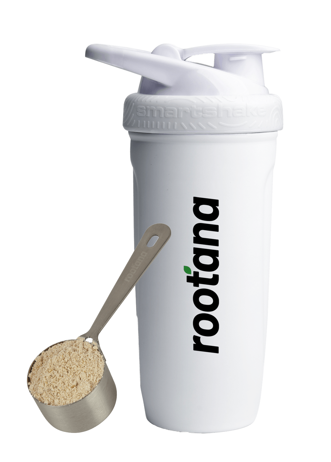 Rootana with scoop and shaker